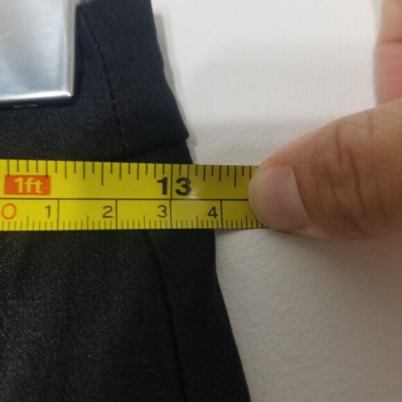 WDG Stretch Blend Black Straight Leg Pants Slacks Trousers Zipper Side Size 1 - Picture 9 of 10